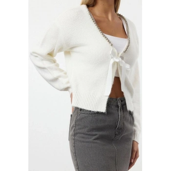 Kadın Modern Tarz Regular V Yaka Regular Triko Hırka