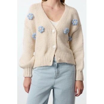 Kadın Modern Tarz Regular V Yaka Regular Triko Hırka