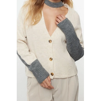 Kadın Modern Tarz Regular V Yaka Regular Triko Hırka