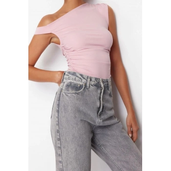 Moda Bisiklet Yaka Örme Regular Düz Desen Casual Günlük Regular Kolsuz Bluz