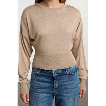 Stil Modern Kadın Regular Standart Kol Bisiklet Yaka Basic Premium Kalite Triko Kazak