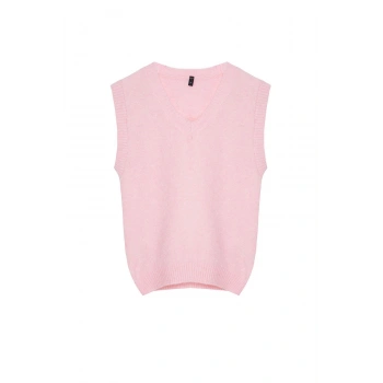 Stil Modern Kadın Regular Standart Kol V Yaka Yünlü Triko Süveter