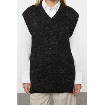 Stil Modern Kadın Regular Standart Kol V Yaka Triko Süveter