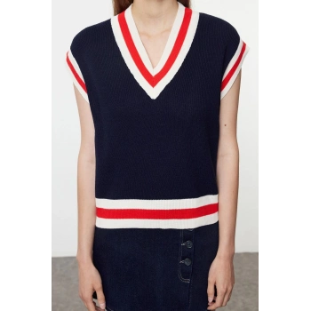 Stil Modern Kadın Regular Standart Kol V Yaka Triko Süveter