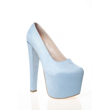 Kadın Moda Şık Fuşya Süet Yüksek Topuk Topuklu Zarif Tasarım Düğün Nişan Gece Abiye Ayakkabısı