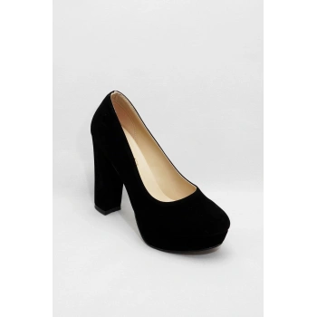 Siyah Kadın Klasik Topuklu Ayakkabı Kadın Topuklu Abiye Ayakkabı Şık Gece Ayakkabısı