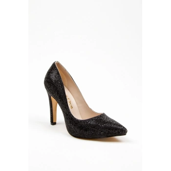 Gold Full Taş Aynalı Klasik Topuklu Kadın Abiye Ayakkabı Kadın Topuklu Şık Gece Ayakkabısı