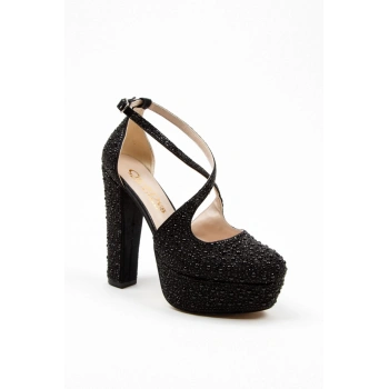 Gold Full Inci Topuklu Kadın Abiye Ayakkabı Kadın Topuklu Şık Gece Ayakkabısı Zarif Tasarım