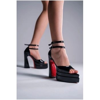 Kadın Moda Çift Platform Özel Tasarım Ayakkabı Şık ve Zarif Abiye Ayakkabı