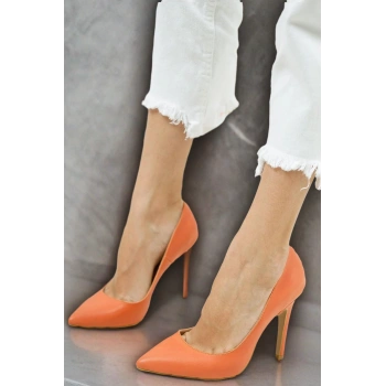 Kadın Sivri Burun Topuklu Ayakkabı İnce Topuk Rahat Şık Model Stiletto