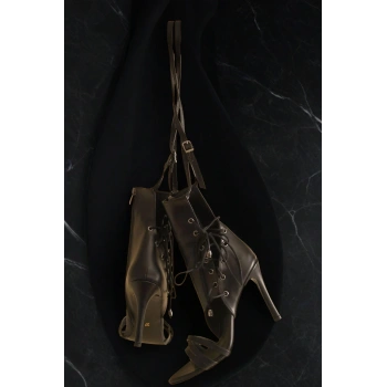 Stil Modern Kadın İnce Topuklu Ayakkabı Özel Tasarım Gündüz Gece Abiye Ayakkabı