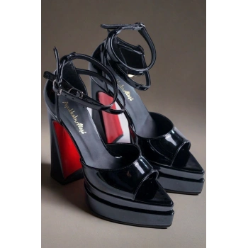 Stil Modern Kadın Çift Platform Ayakkabı Özel Tasarım Gündüz Gece Abiye Ayakkabı