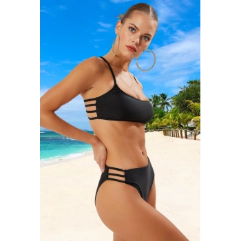 Bikini Takımı Esnek Kumaş Yüksek Konfor Klora Dayanıklı Su Sporları İçin