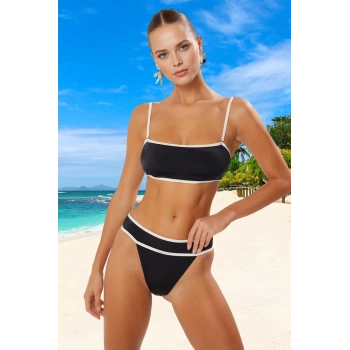 Straplez Bikini Takımı Ergonomik Kesim Plaj Ve Havuz İçin Klora Dayanıklı Özel Tasarım