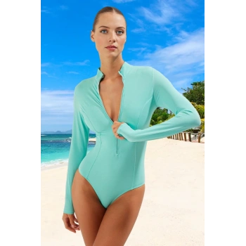 Desenli Mayo Su Sporu Kıyafeti Yaz Koleksiyonu Ergonomik Kesim Banyo Swimsuit