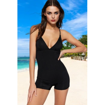 Desenli V Yaka Mayo Su Sporu Kıyafeti Deniz Yüzme Mayosu Hızlı Kuruyan