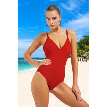 V Yaka Mayo Klora Dayanıklı Havuz Mayosu Yüzme Plaj Ve İçin Yaz Koleksiyonu