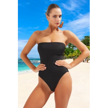 Straplez Fırfırlı Mayo Özel Tasarım Hızlı Kuruyan Ergonomik Kesim Su Sporu Kıyafeti