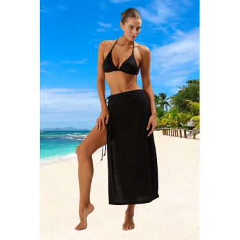 Bağlamalı Pareo Esnek Kumaş Özel Tasarım Hızlı Kuruyan Plaj Ve Havuz İçin