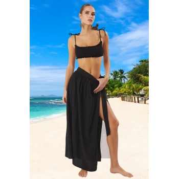 Bağlamalı Pareo Esnek Kumaş Ergonomik Kesim Su Sporları İçin Şık Detaylı Yüksek Konfor