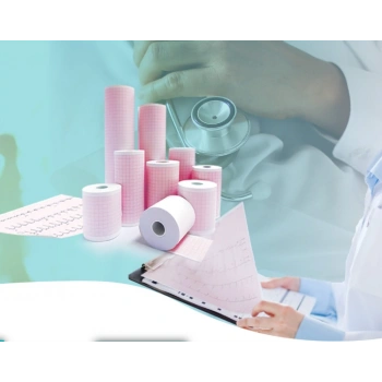 6 Adet Rulo EKG ECG 210mmx20metre Tam Metrajlı Yüksek Kaliteli Hassas Karelajlı Rulo Termal Kağıt