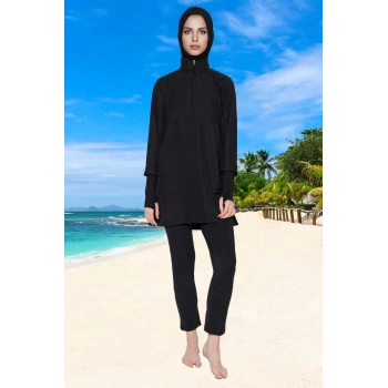 Tam Koruma Sağlayan Tasarım Tesettür Plaj Giyim Ergonomik Kesim Özel Hızlı Kuruyan