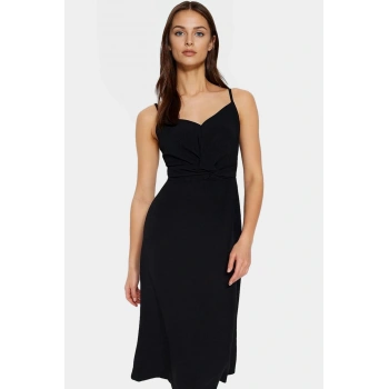 A line Midi Boy Aerobin Dokuma Elbise Günlük Şıklık İçin Seçkin Malzeme Kullanım