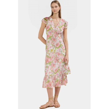 A line Midi Şifon Elbise  Polyester Yazlık Günlük Yüksek Kalite Özel Tasarım Mükemmel Uyum