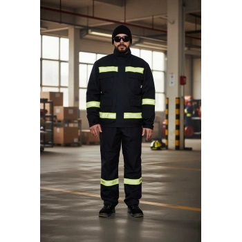 Alev Almaz İş Güvenliği Takımı Yangın Giysisi 10031 Projacket Koruma Smy Yüksek