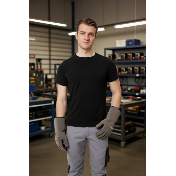 Armadillo Erkek Yazlık TShirt Kaki Pamuklu Allium Basic shirt Nefes Alabilir Rahat Kesim