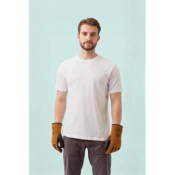 Basic Bisiklet Yaka Tişört 100 Pamuk Galanthus shırt