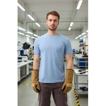 Basic Bisiklet Yaka Tişört 100 Pamuk Galanthus shırt