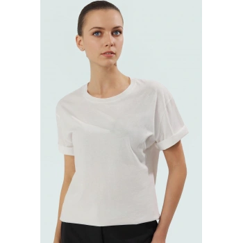 Bisiklet Yaka Kısa Kollu %100 Pamuk Bluz Fiyonk Detaylı Seçkin Malzeme Rahat Kullanım