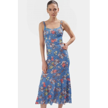 Bodycon Maxi Elbise Nefes Alan Polyester Elastan Kumaş Casual Stil Kolsuz Özenle Seçilmiş