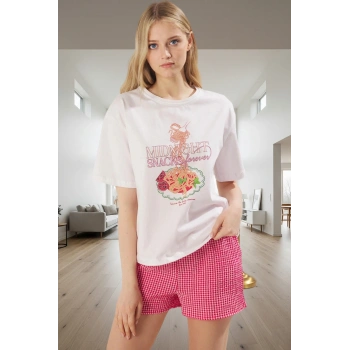 Çok Ekose Desenli Pamuklu Pijama Takımı Nefes Alabilir ve Rahat Kullanım Modern Stil