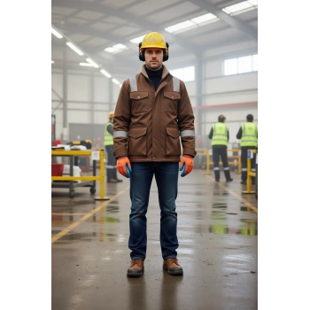 Delta Plus Nitril Kaplamalı İş Eldiveni TuruncuMavi Ve733 Koruyucu Yağ Esnek Tutuş Polyester