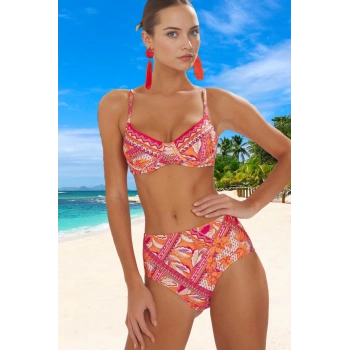 Desenli Bikini Takımı Şık Detaylı Premium Kalite Esnek Kumaş Özel Tasarım