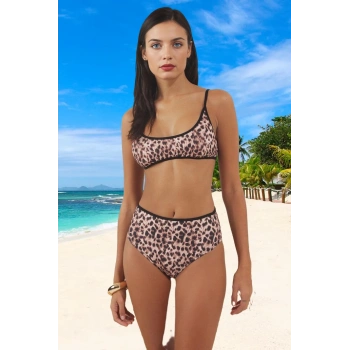 Desenli Bikini Takımı Yaz Koleksiyonu Hızlı Kuruyan Şık Detaylı Özel Tasarım Su Sporları İçin