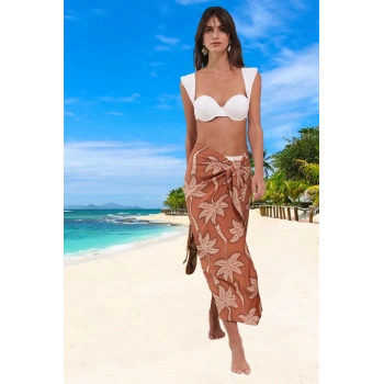 Desenli Pareo Hızlı Kuruyan Su Sporları İçin Ergonomik Kesim Özel Tasarım