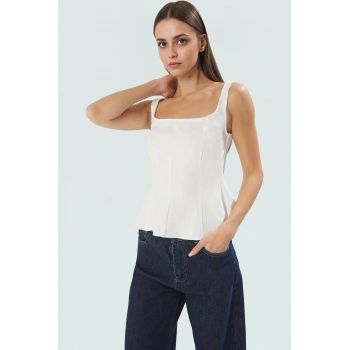 Dokuma Peplum Bluz Regular Kalıp Rahat Yazlık Özel Tasarım Dayanıklı Malzeme Kaliteli İşçilik