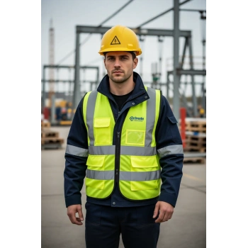 Elektrikçi Baret İş Güvenliği Kaskı 1560 Essafe Yerli