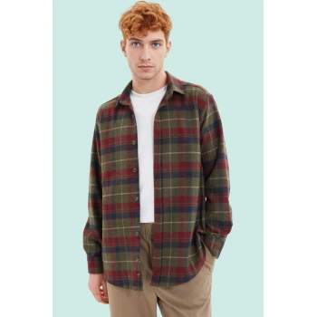 Erkek Basic Flanel Gömlek Ekose Desen Regular Fit Kışlık Sıcaklık Yaz Aylarının Vazgeçilmezi