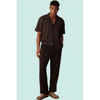 Erkek Basic Siluet Dokuma Pamuklu Nakışlı Gömlek Rahat Yaz Kombinleri Stilin Buluştuğu Yer