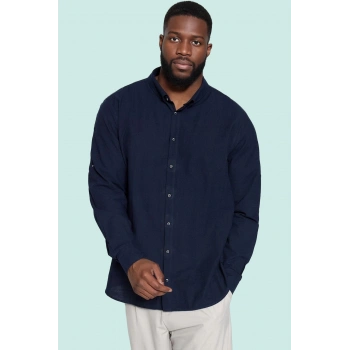 Erkek Büyük Beden Regular Fit Gömlek Pamuk Günlük Kullanım Hafta Sonu Yaz Aylarının Vazgeçilmezi