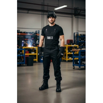 Erkek Deri İş Güvenliği Botu Hafif Taban Yeni Yasa Yüksek Bilek Destekli Tabanlı Bot