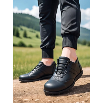 Erkek Deri Kaymaz Tabanli Is Guvenligi Ayakkabisi Yeni Yasa Ayakkabısı Taban Ayakkabı