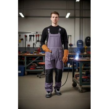 Erkek Gabardin Bahçıvan Tulum ISG Baccata İş Güvenliği Kot Salopet Denim Çok Cepli