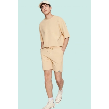 Erkek Günlük Şort Pamuk Renk Rahat Kalıp Yaz Aylarının Tercihi Hafta Sonu Kaliteli Malzeme