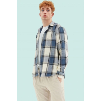 Erkek Kareli Flanel Gömlek Regular Fit Kışlık Casual Günlük Hafta Sonu Yaz Aylarının Vazgeçilmezi