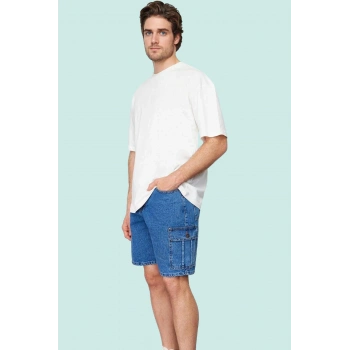 Erkek Kısa Boy Straight Fit Kot Şort Pamuk Yaz Aylarının Vazgeçilmezi Stilin Buluştuğu Yer